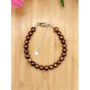 Chocolate Brown Freshwater Pearl Bracelet